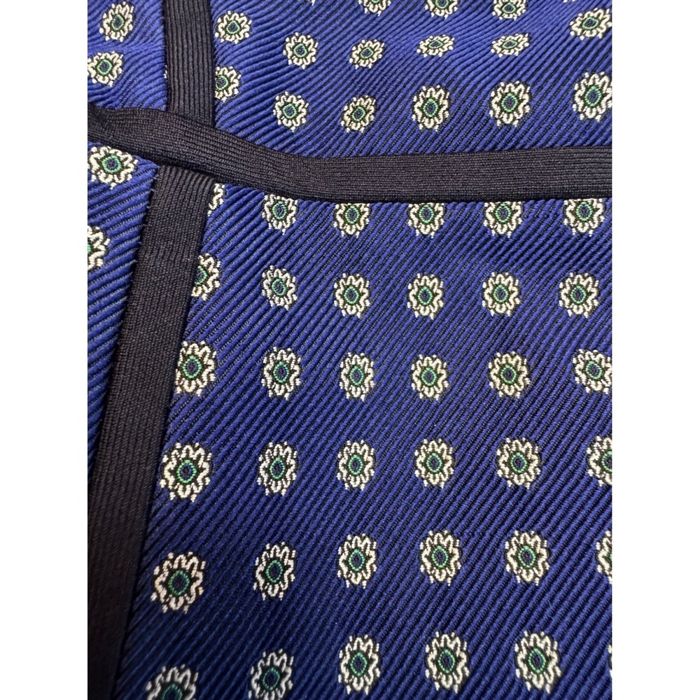 J.Crew Navy Jacquard‎ Brocade Grosgrain Structured Preppy Sheath Dress - Picture 12 of 12